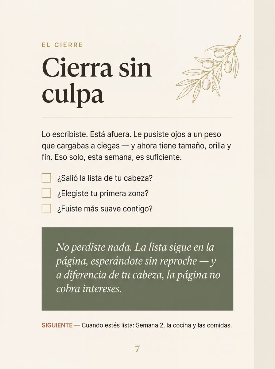 El cierre